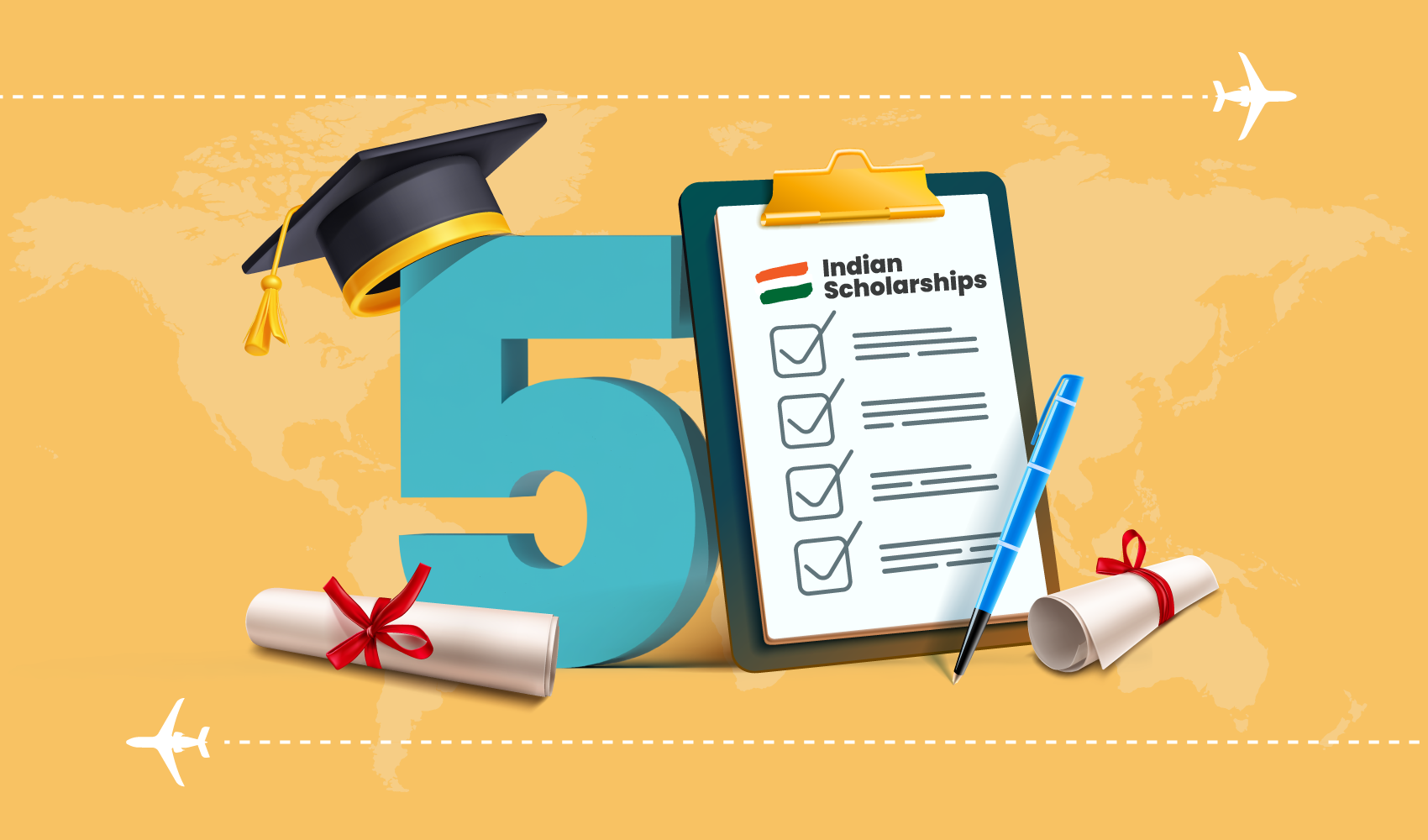 5 Indian Scholarships to Study Abroad Eligibility and Rewards