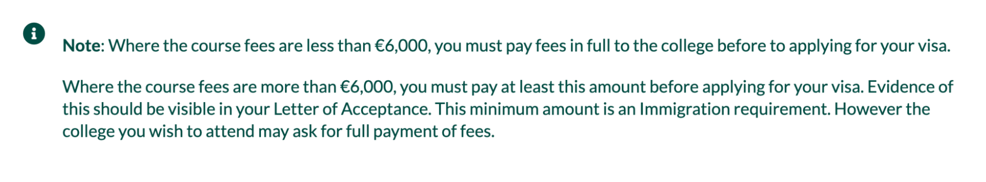 Evidence of a College Enrollment