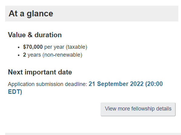 Banting Postdoctoral Fellowships