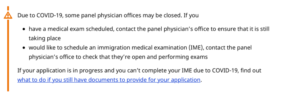 Medical test for Canada student visa