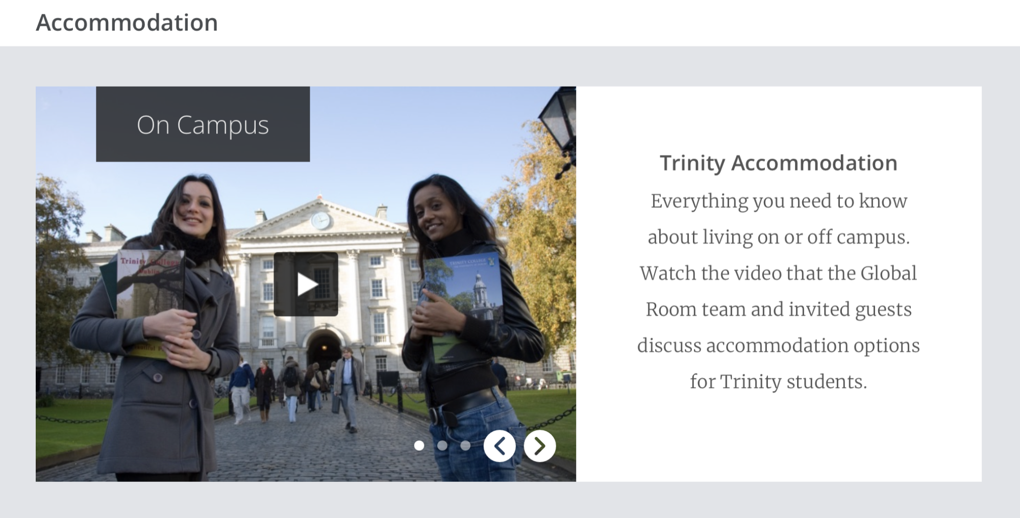 On-campus accommodation in Ireland for Indian students 