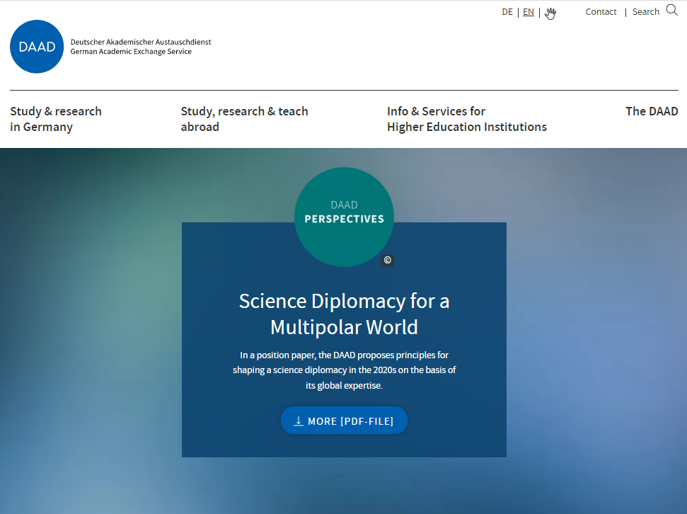 DAAD Science Diploma for a multipolar world