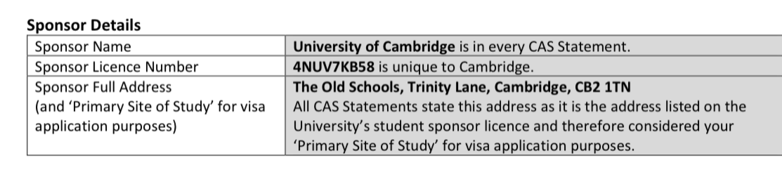 CAS Letter UK: Documents, pre-registration, samples and more