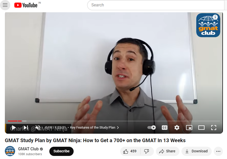 GRE and GMAT study plan