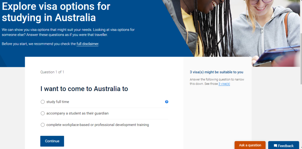 Australian government department home affairs website