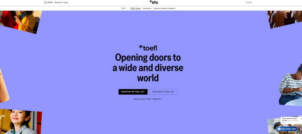 ETS TOEFL Site