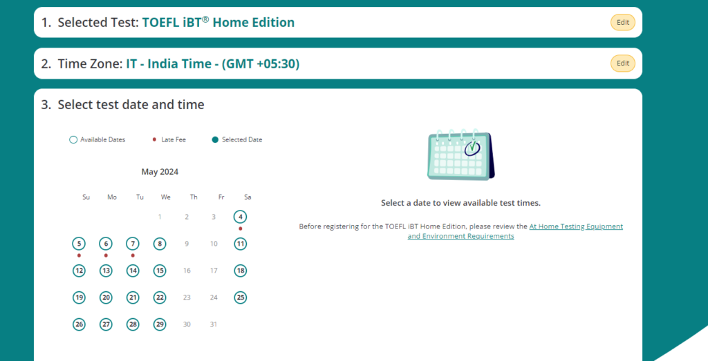 Select Date and Time