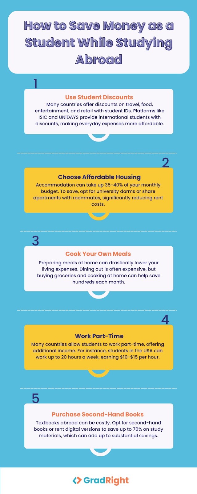 How to save money as a student while studying abroad