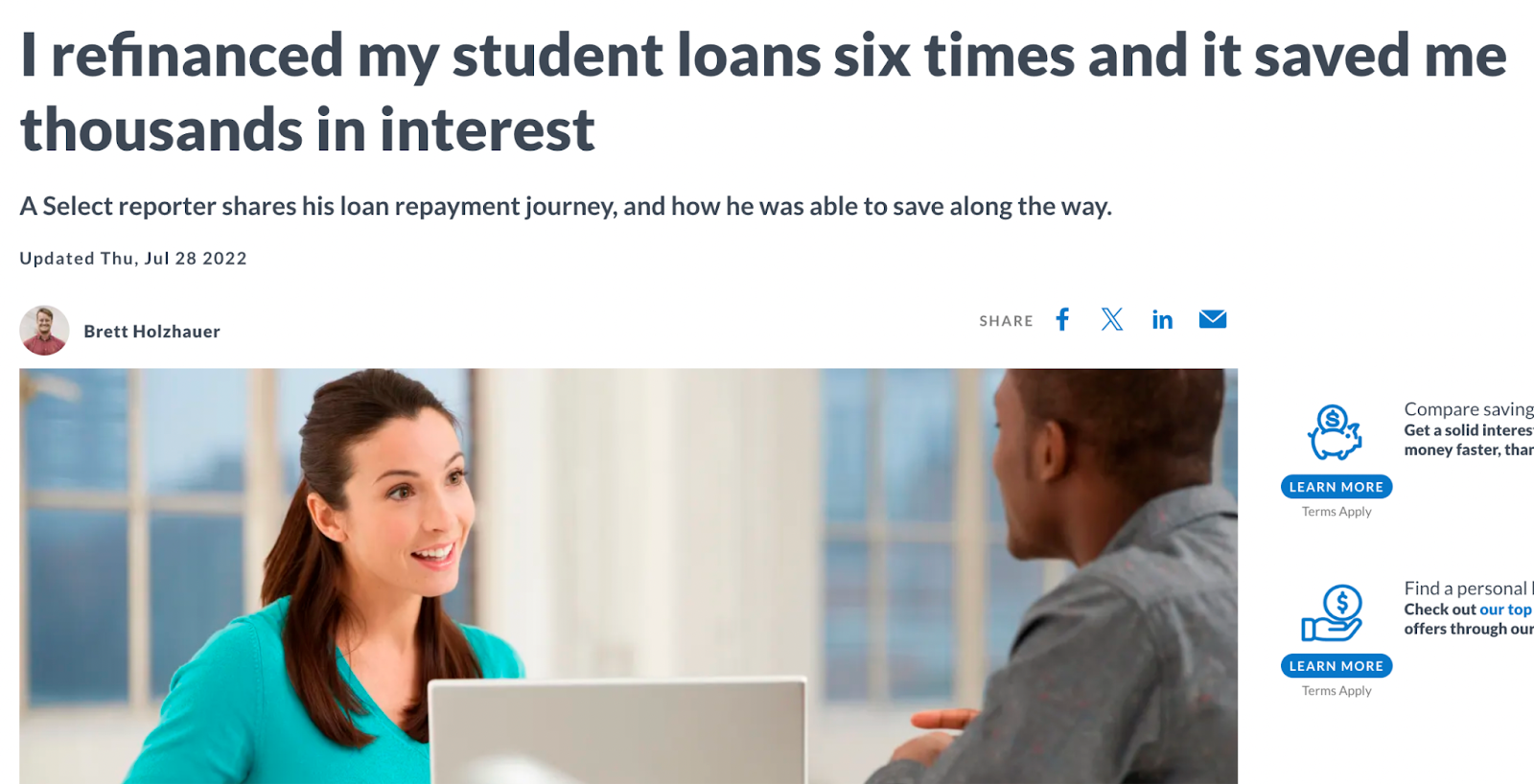 Refinance your education loan