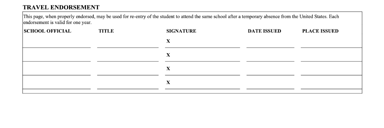 I-20 form