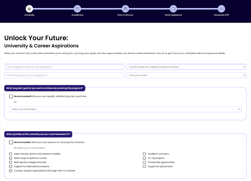 Gradsop can help in your university application
