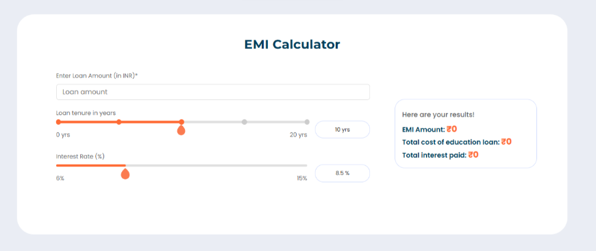 GradRight’s EMI Calculator