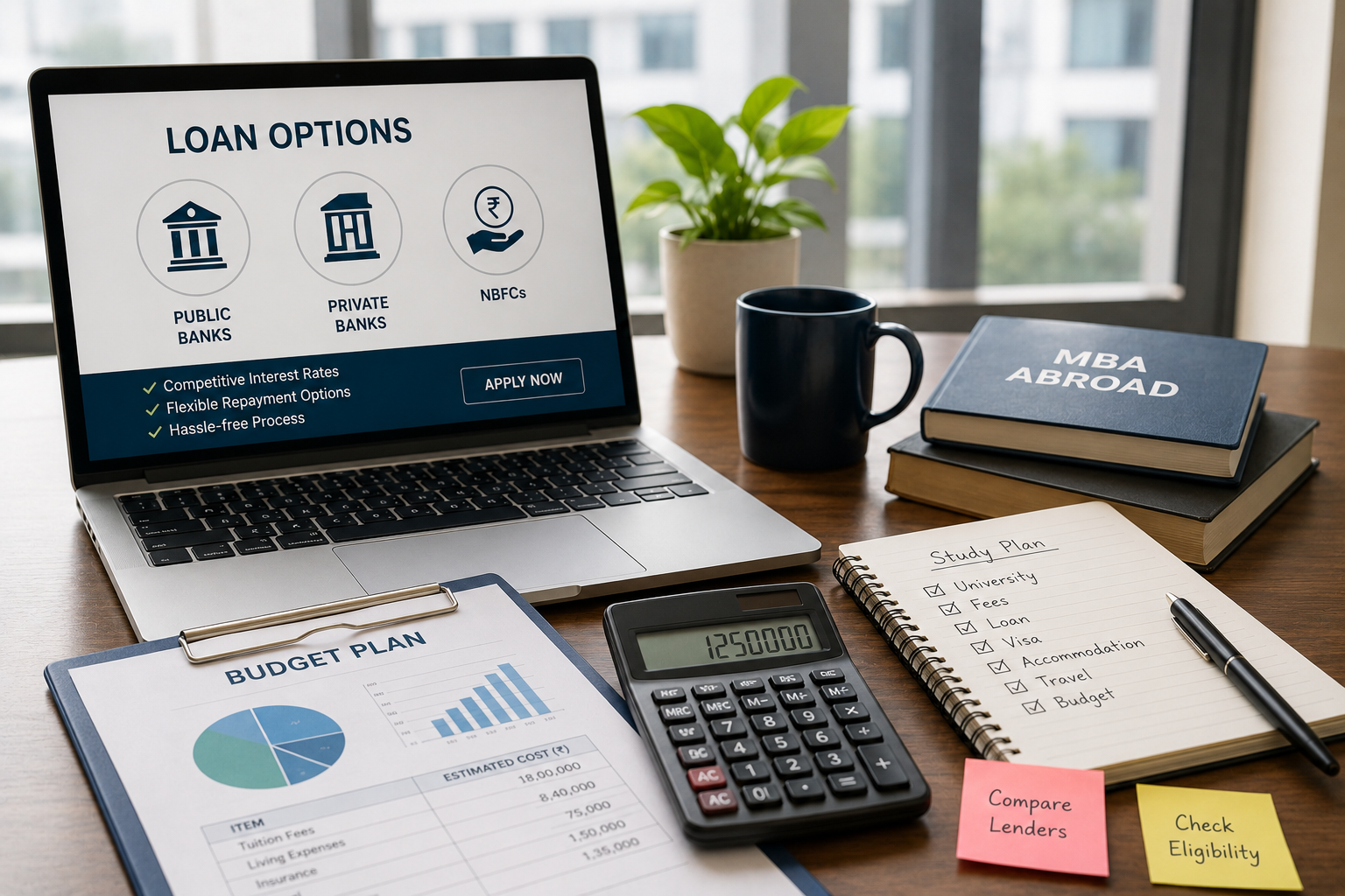 Education loan for an MBA abroad
