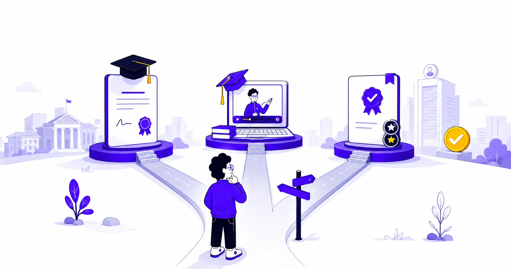 UGC degree vs distance education vs certificate